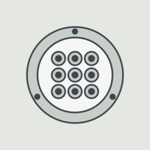 LED Headlight 7" Round, DOT