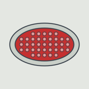 LED Stop/Tail/Turn 6" Oval, Red