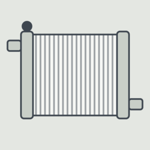 Radiator, Aluminum Core 2-Row