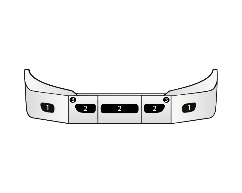 Freightliner Cascadia Set Back Axle Bumper, Replaces Factory Metal