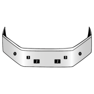 Peterbilt 587 Bumper