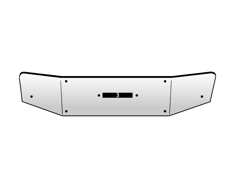 Western Star 4964SA Set Back Axle Bumper, 2008 & Newer